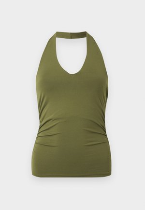 Pieces, PCMELLY HALTERNECK  - Topper - green