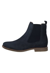 tamaris stiefeletten blau leder