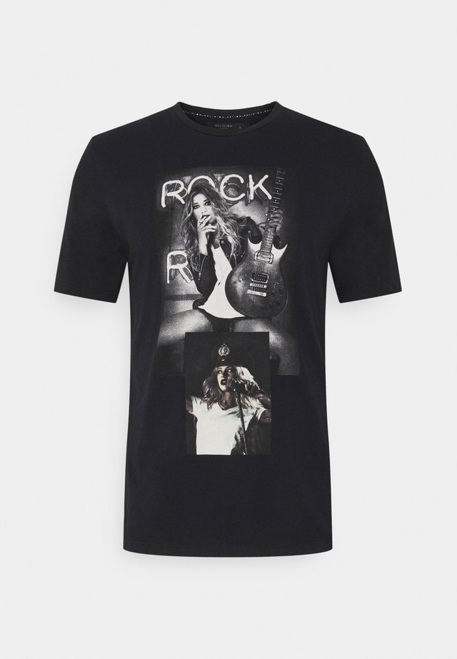 ROCKSTAR TEE - Printtipaita - black