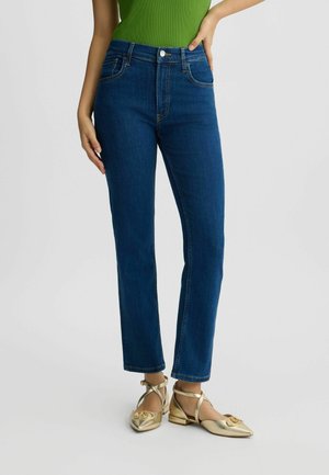 Džíny Straight Fit - dark-blue denim