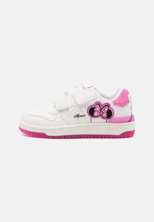 DISNEY MINNIE WASHIBA GIRL - Baskets basses - white/fuchsia
