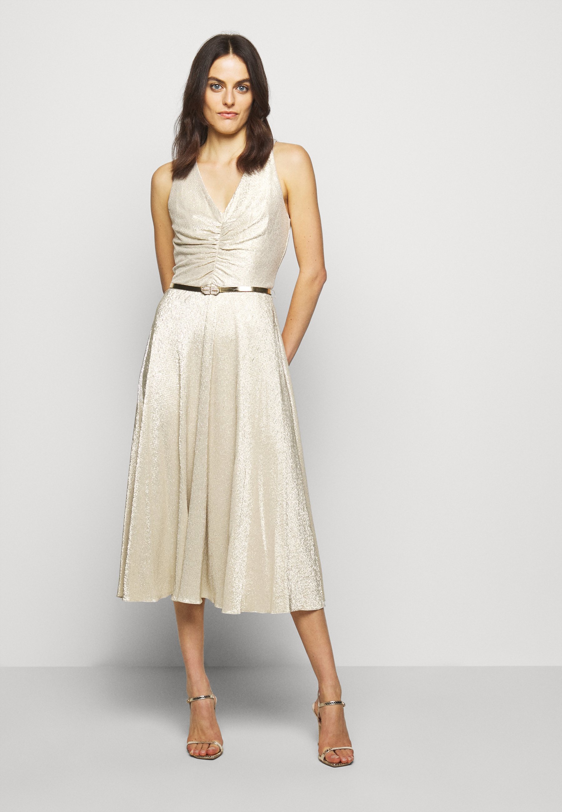 Lauren Ralph Ionic Dress Cocktailkleid Festliches Kleid New Champagne Beige Zalando De 