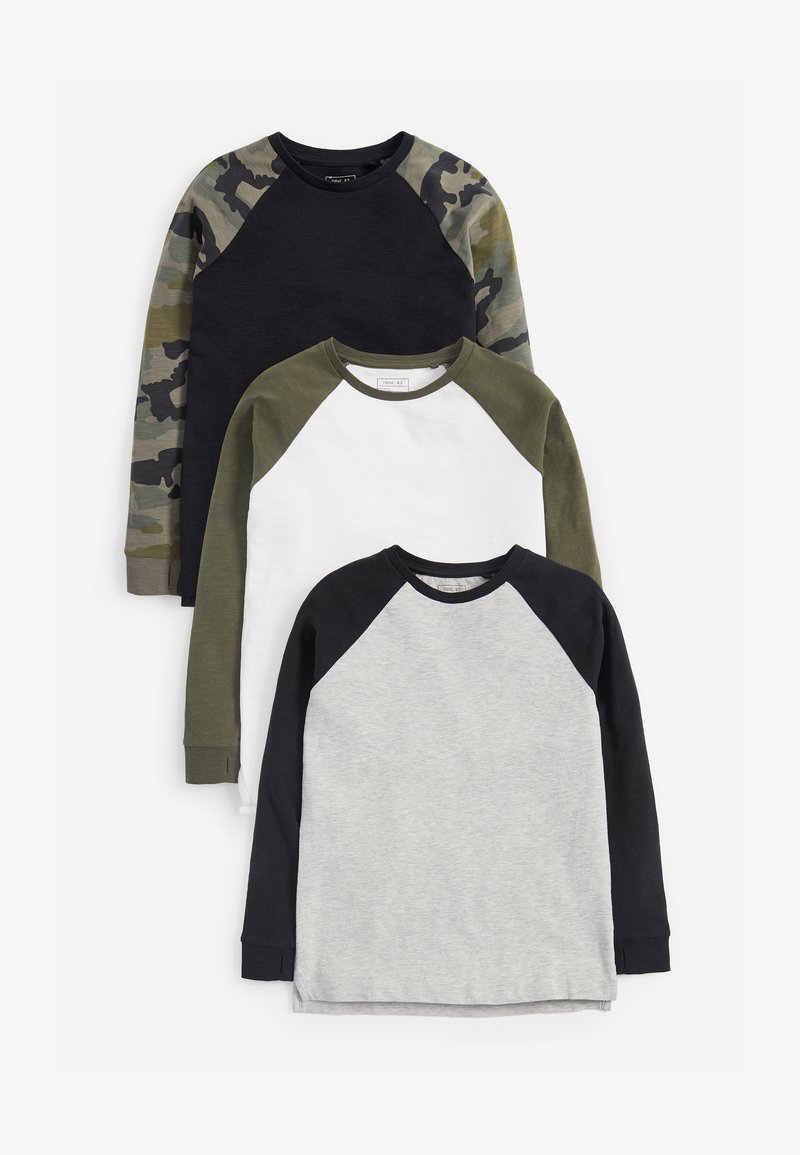 Next 3 PACK - Camiseta de manga larga - black