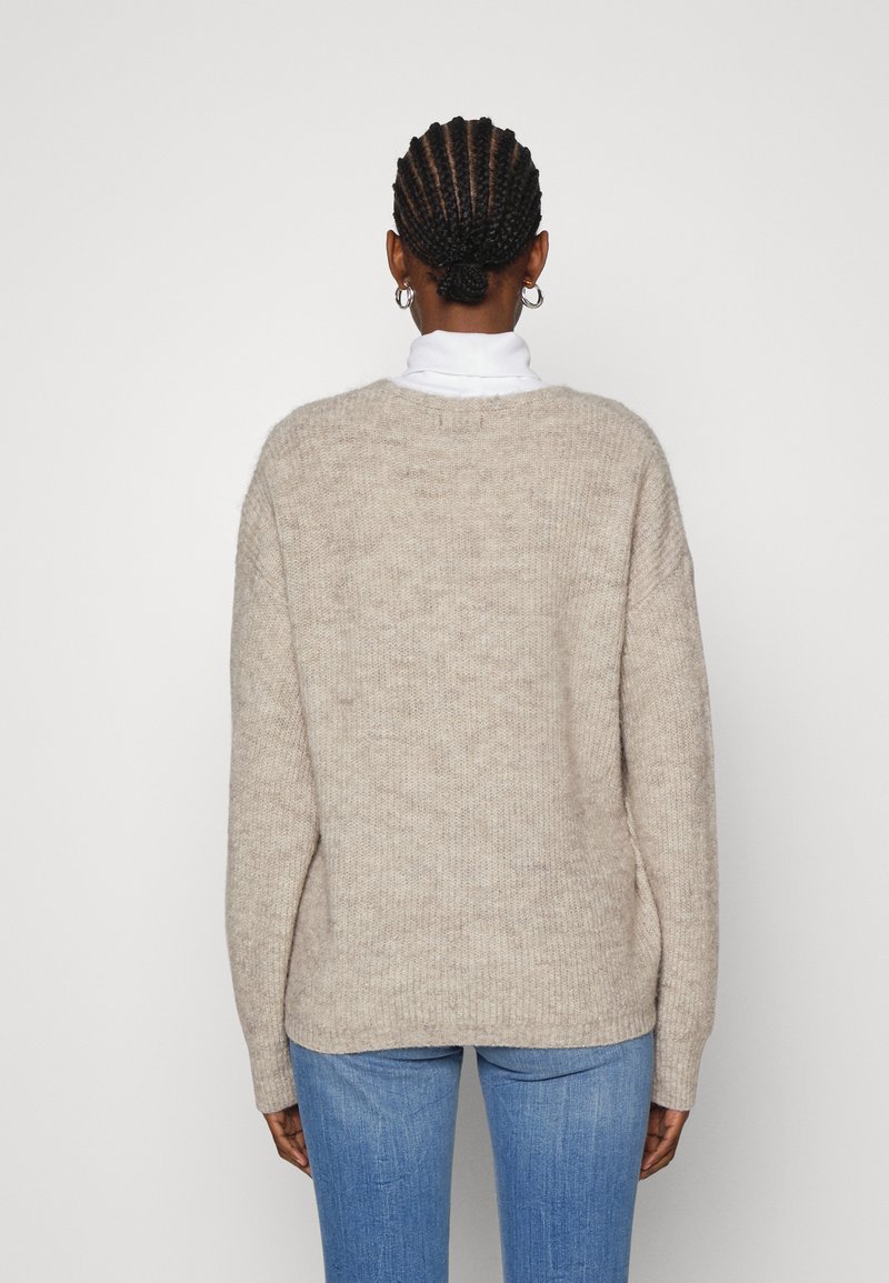 Damen Strickjacken | Lindex LINA Strickpullover beige melange/beige - GM65801 Damen Strickjacken | Lindex LINA Strickpullover beige melange/beige - GM65801