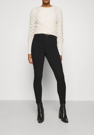 American Eagle SUPER HI RISE JEGGING DREAM  - Calças de ganga de corte skinny - onyx black