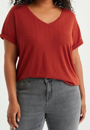 Print T-shirt - orange