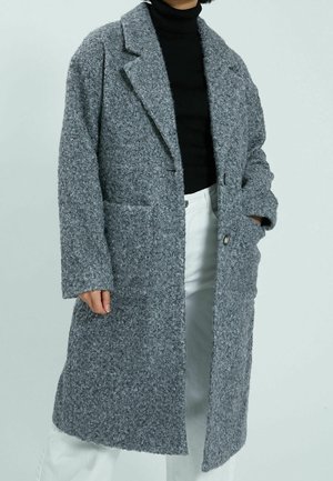 Manteau classique - mottled light grey
