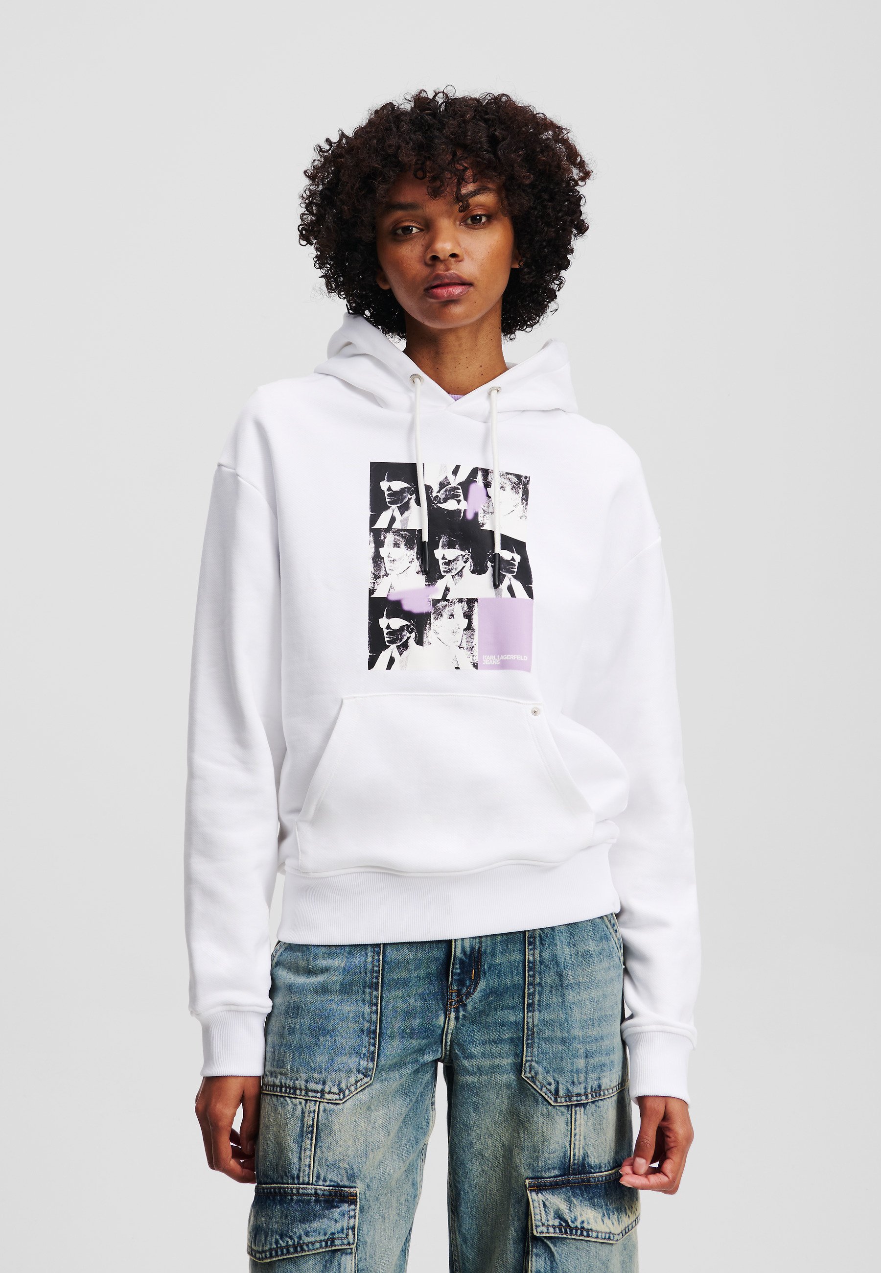 Karl Lagerfeld Jeans KARL LAGERFELD JEANS Hoodie white Zalando