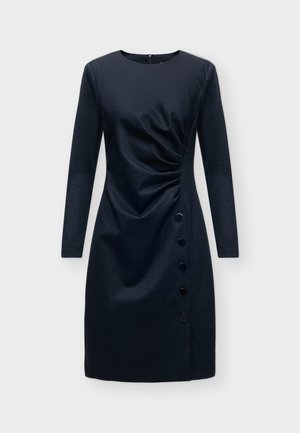 DKNY, SIDE RUCHE SHEATH - Robe de jour - navy/black