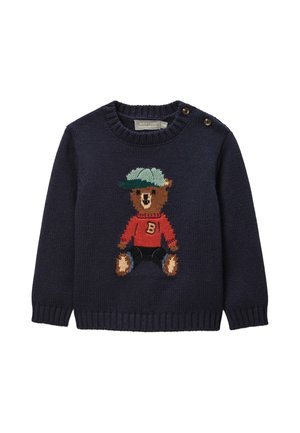 Monoprix, PULL BRODÉ CONTENANT DE LA LAINE - Pullover - deluge