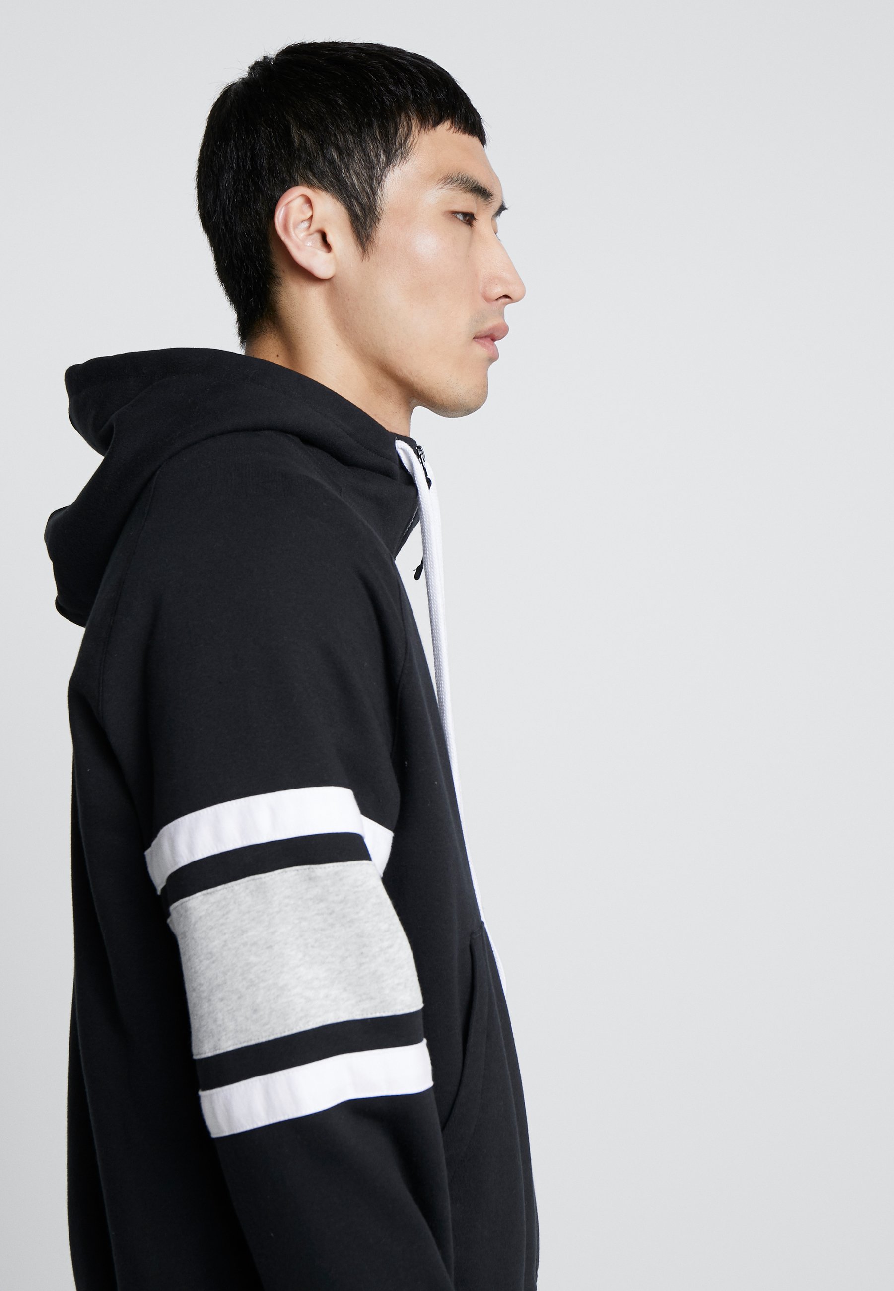 Nike Sportswear HOODIE Sweatjacke blackwhitegrey Nike Sportswear HOODIE Sweatjacke blackwhitegrey