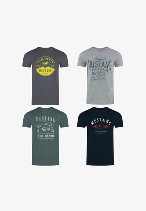 Mustang TEE 4 PACK - T-shirt print - farbmix