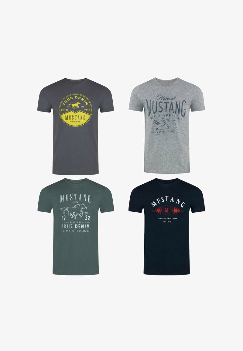 Mustang TEE 4 PACK - T-shirt print - farbmix