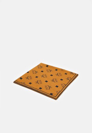 LOGO GROUP PRINT SCARF UNISEX - Ruta - cognac