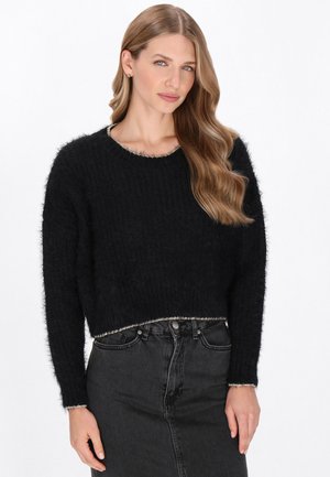 Strickpullover - black