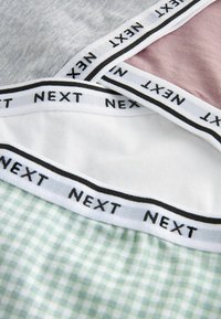 Next RICH LOGO KNICKERS 4 PACK - Donji dijelovi bikinija - gingham print mauve grey marl white