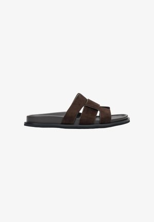 ESTRO, CIEMNOBRĄZOWE KLAPKI DAMSKIE ESTRO ER00119363 36 - Papucsszandálok - dark brown