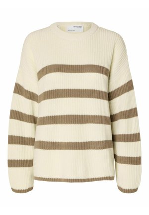 Selected, Striktrøje - beige
