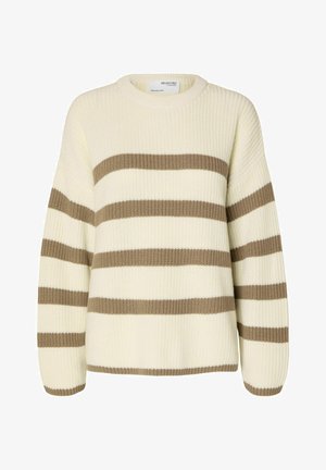 Selected, Striktrøje - beige