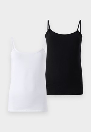 ONLY ONLLOVE SINGLET 2 PACK - Top - black/white
