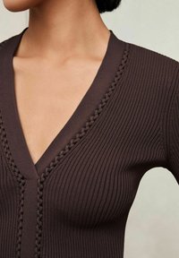 Reiss LAURI CRAFT STITCH - Strickpullover - mocha brown