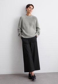 Marc O'Polo RAGLAN LONGSLEEVE ROUND NECK - Pulover - mid stone melange