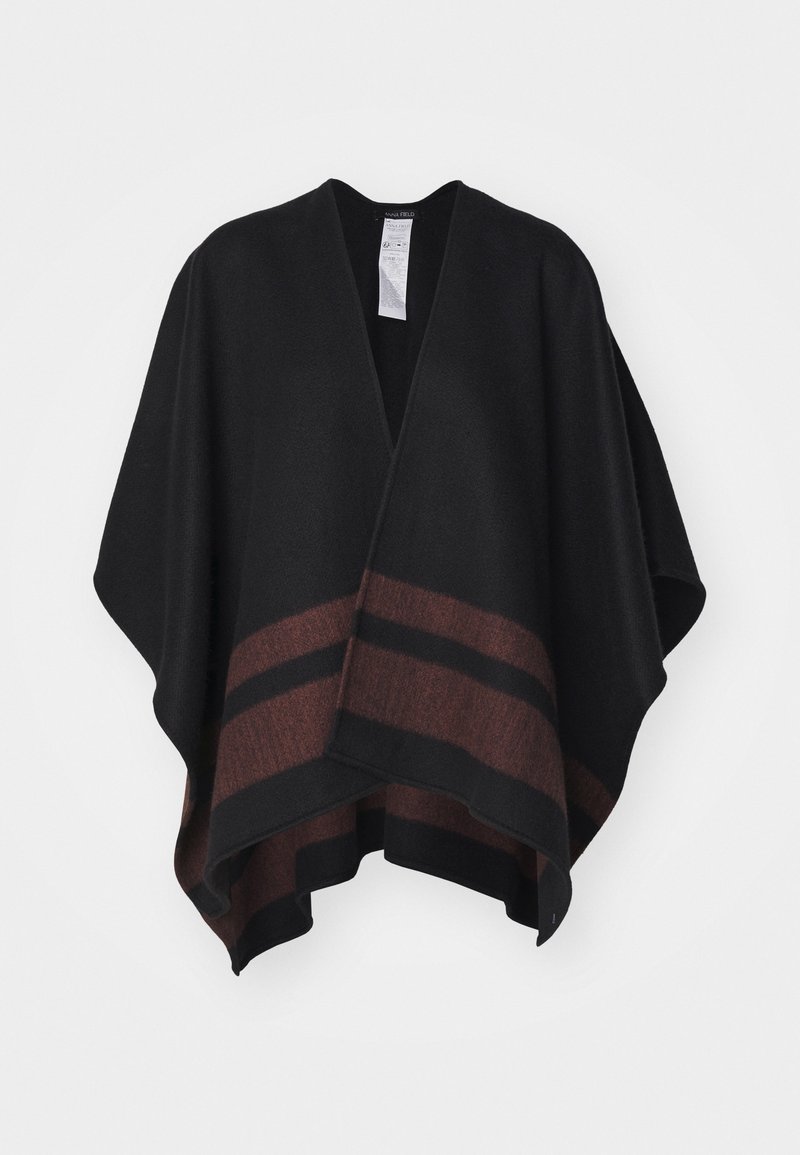 Anna Field Poncho - dark brown/camel