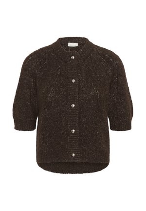 Kaffe, KACIONIA KNIT CARDIGAN - Chaqueta de punto - coffee bean melange