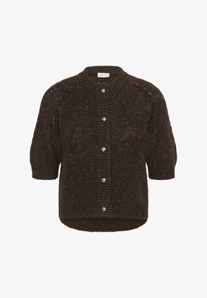 Kaffe, KACIONIA KNIT CARDIGAN - Vest - coffee bean melange