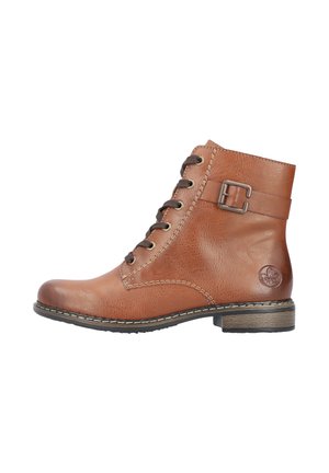 Cowboy/biker ankle boot - braun