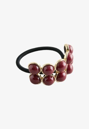Next, RESIN HAIR BOBBLE . - Hair styling accessory - burgundy red