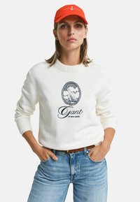 GANT - CREW NECK  - Jumper - eggshell Thumbnail Image 1