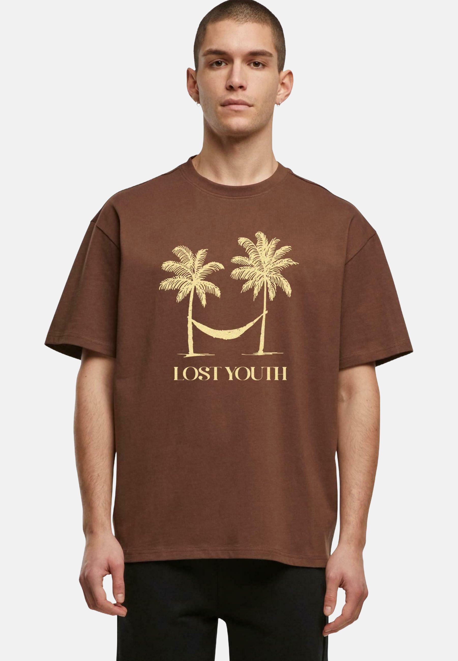 Lost Youth Print T-shirt - chocolatebrown/brown - Zalando.ie
