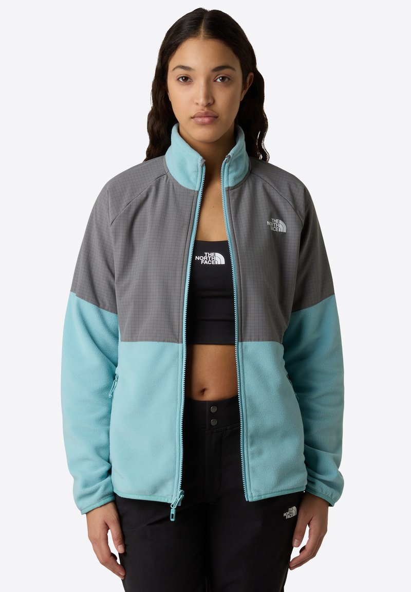 The North Face W GLACIER HEAVYWEIGHT FULL ZIP JACKET - Giacca in pile - blue eclipse smoked pea