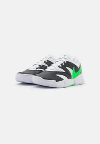 Nike Performance COURT LITE 4 - Tenisice za sve terene - white/poison green/black