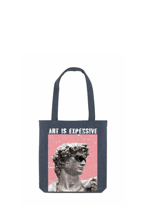 EXPENSIVE DAVID PRINT - Cabas - blue
