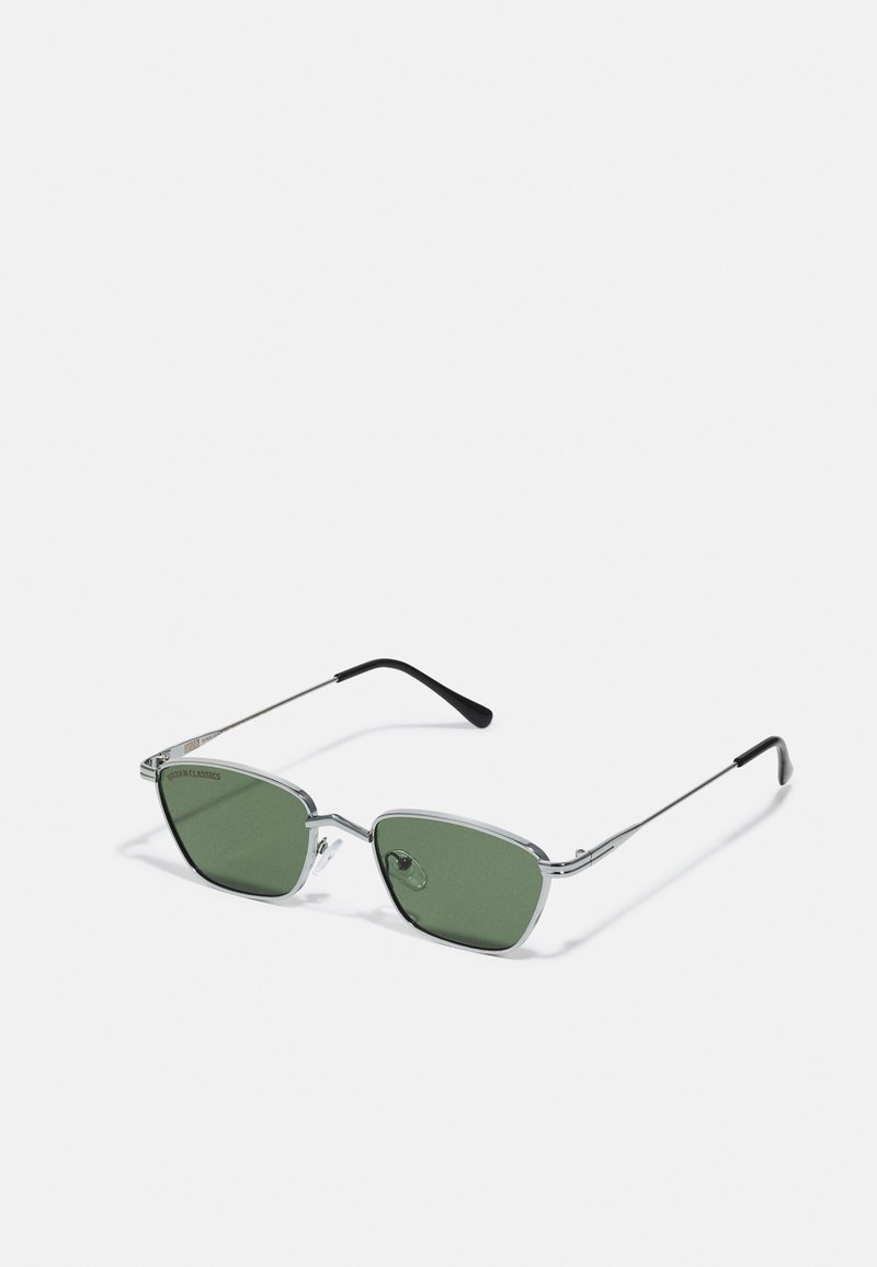 Urban Classics SUNGLASSES KALYMNOS WITH CHAIN UNISEX - Occhiali da sole - silver-coloured/green