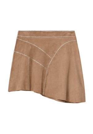 AllSaints, CLARA WHIP  - Lædernederdele - sand brown