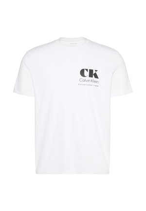 Calvin Klein Jeans, RESORT GRAPHIC TEE - Tričko s potlačou - bright white