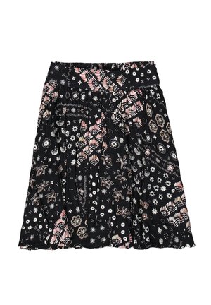 Falda acampanada - off black