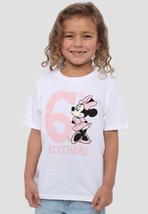 Disney MINNIE MOUSE 6TH BIRTHDAY - T-Shirt print - white