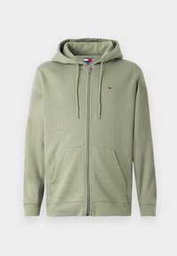FLAG ZIP THRU - Majica s kapuljačom - utility sage