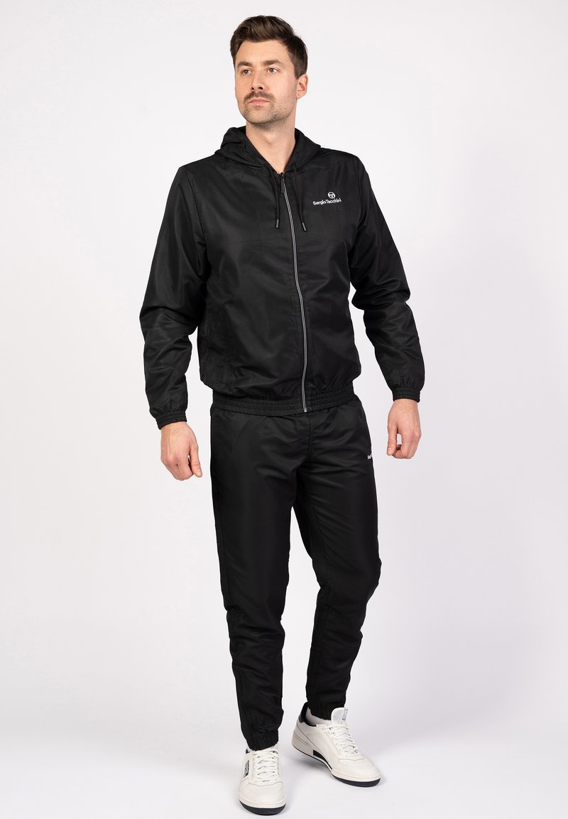 Sergio Tacchini - CARSON HOODIE TRACKSUIT - Treningas - black, Padidinti