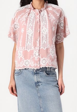 Button-down blouse - light pink