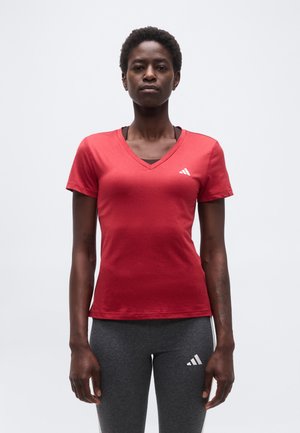 WE TEE - Sports T-shirts - active maroon