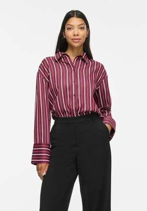 VILA, SHIRT VILORA STRIPED - Chemisier - port royale