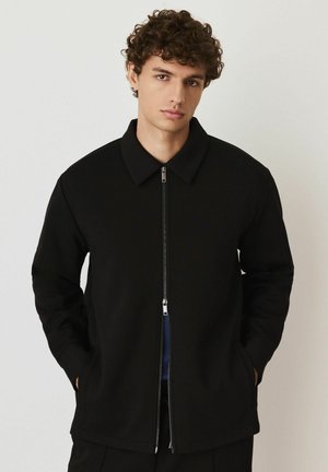 REGULAR FIT - SOFT TOUCH ZIP THROUGH  - Übergangsjacke - black