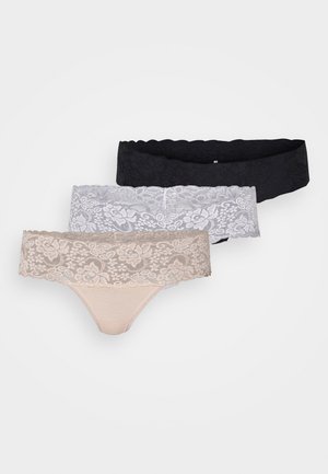 VIVANCE BY LASCANA STRING 3 PACK - String - nude/black/white