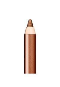 Crayon de couleur bronze avec une finition brillante et une pointe effilée. Le corps est de couleur marron métallique, avec une texture lisse.