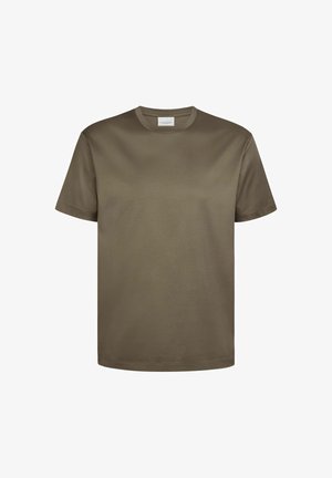 PROFUOMO, PROFUOMO T-SHIRT SHORT SLEEVE - Basic T-shirt - taupe